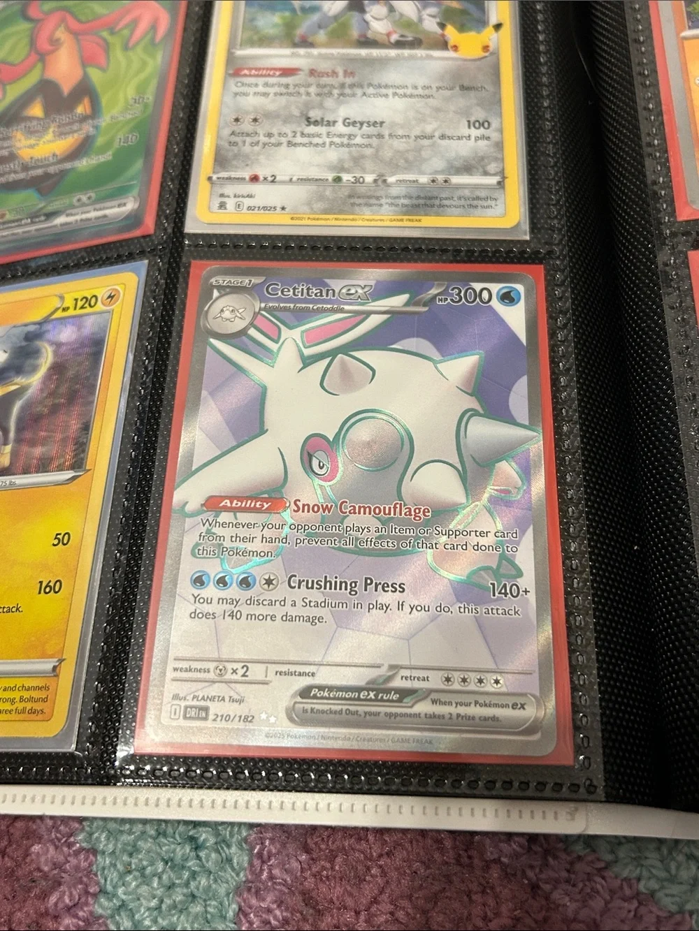 Pokemon Cetitan ex Holo - White & Blue